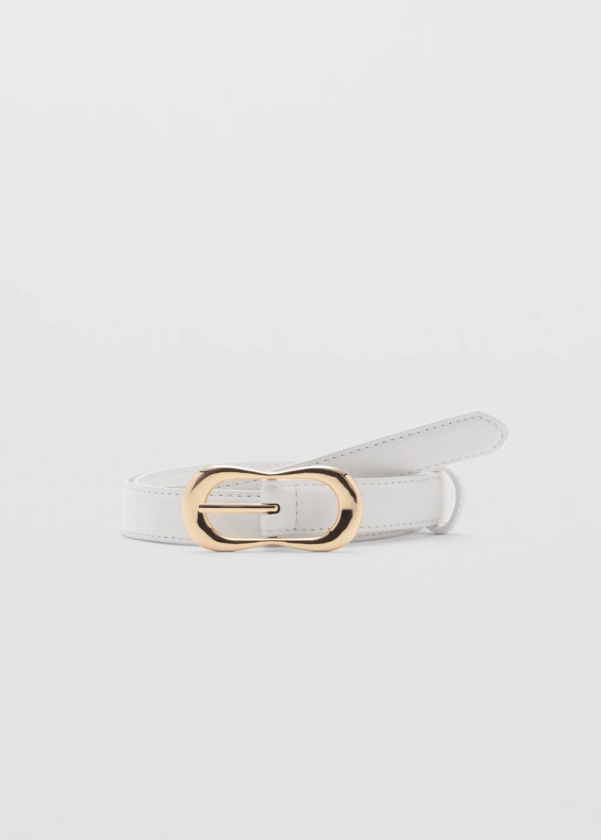 Ceinture fine à boucle - Femme | MANGO France métropolitaine