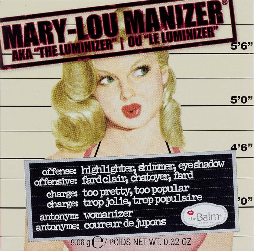 theBalm Mary-Lou Manizer, Honey-Hued Luminizer, Highlighter, 9.6 g