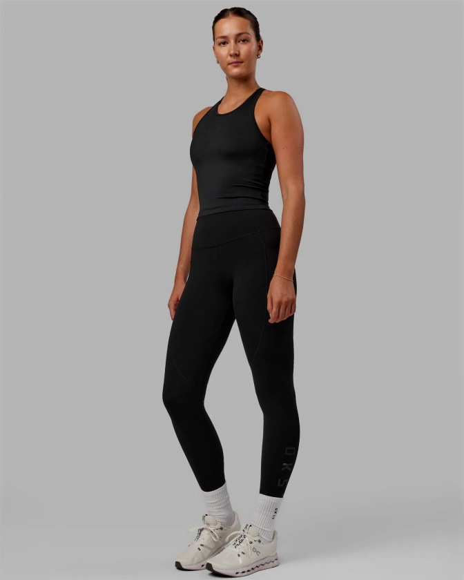 Flow Shelf Bra Performance Tank - Black | LSKD