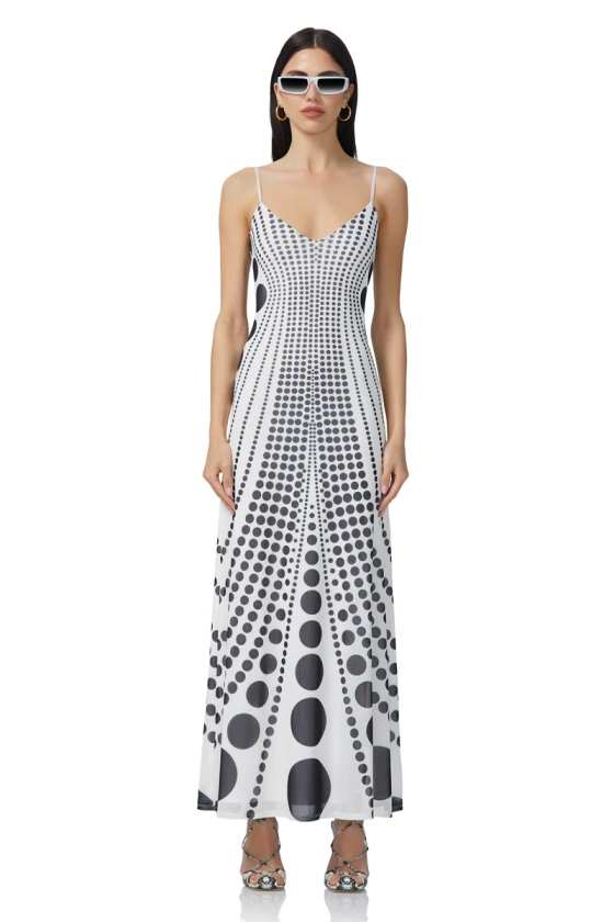 Ember Midi Dress - Illusion Dot