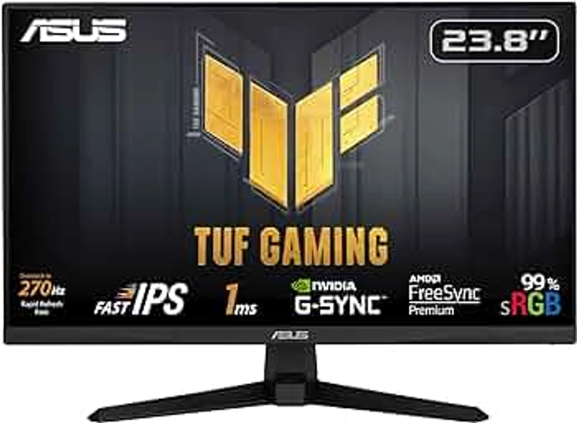 ASUS TUF Gaming VG249QM1A - Ecran PC Gamer Esport 23,8" FHD - Dalle IPS - 270Hz - 1ms - 16:9-1920x1080 - Display Port et HDMI - Haut-parleurs - AMD FreeSync - Compatible G-Sync - ELMB - 99% sRGB