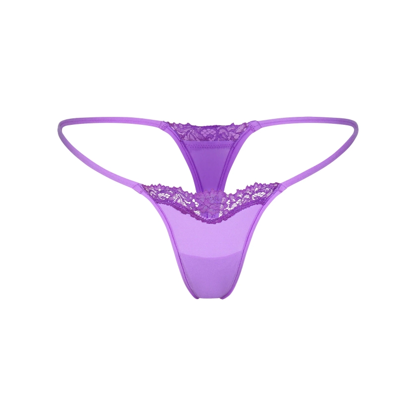 FITS EVERYBODY LACE STRING THONG | ULTRA VIOLET TONAL