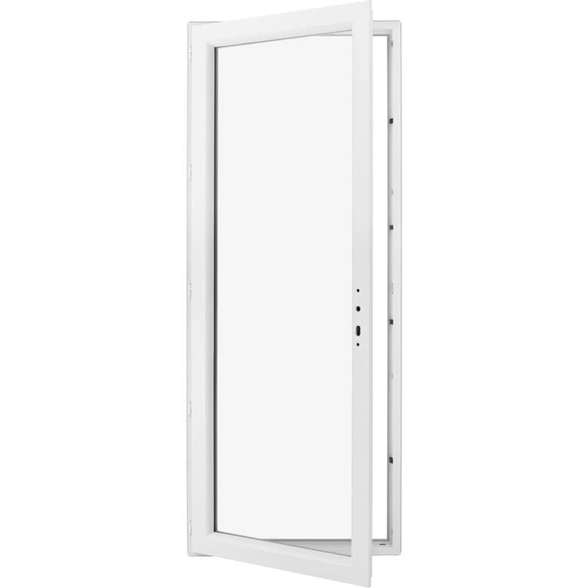 Porte-fenêtre Pria PVC 1 vantail à clé sans soubassement