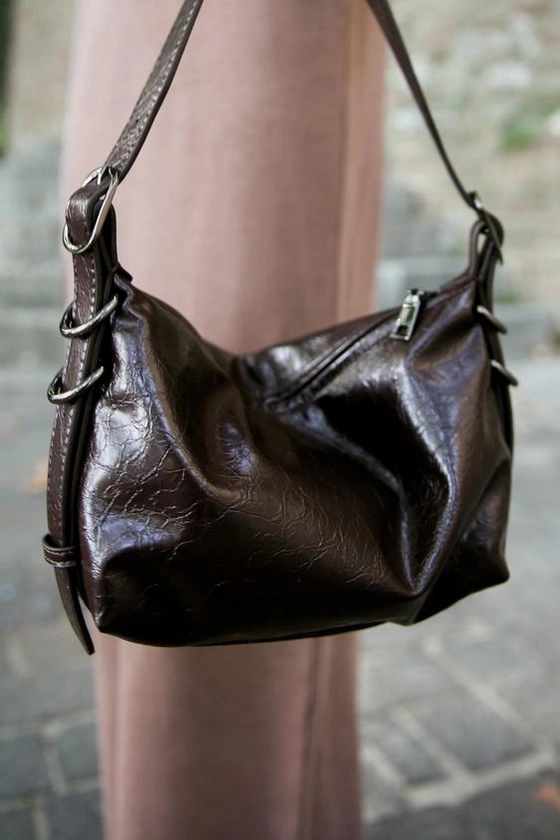 RING DETAIL SHOULDER BAG