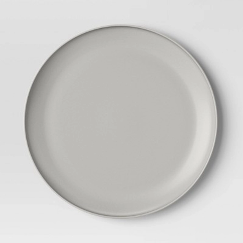 10.5" Dinner Plate Light Gray - Room Essentials™