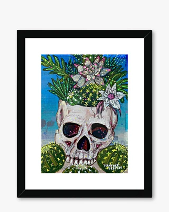 Desert Bloom Framed & Mounted Print