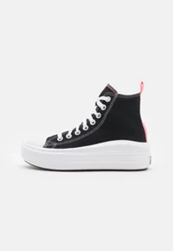 Converse CHUCK TAYLOR ALL STAR MOVE - Baskets montantes - black/pink salt/white/noir - ZALANDO.BE