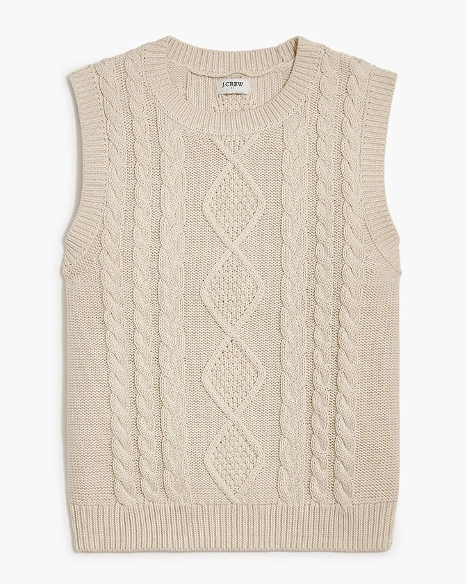 Cable-knit sweater-vest