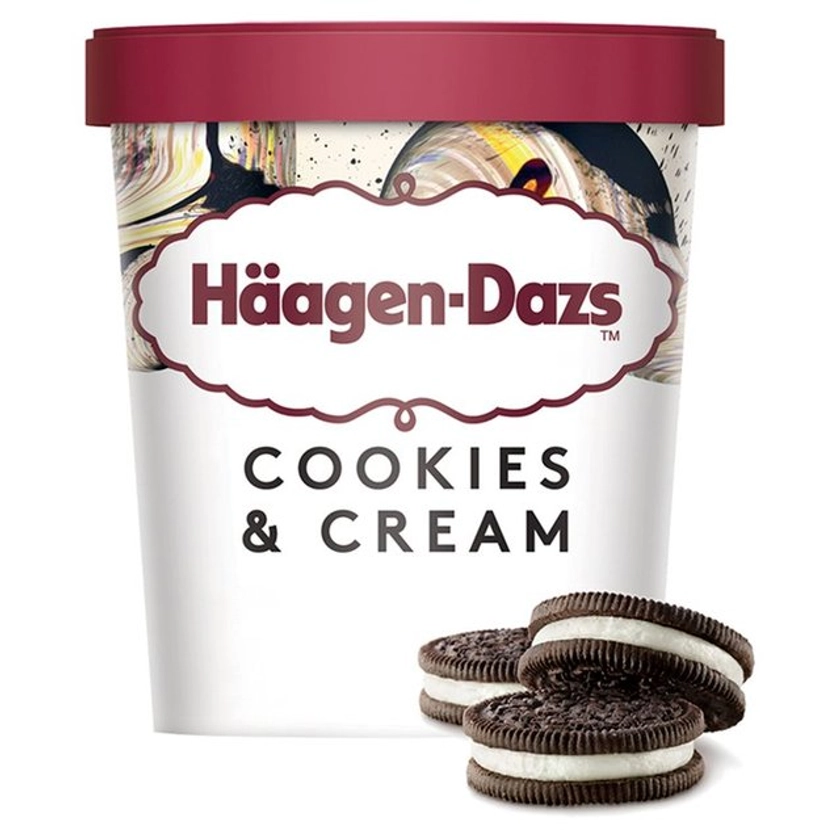 Haagen-Dazs Cookies & Cream Ice Cream | Ocado