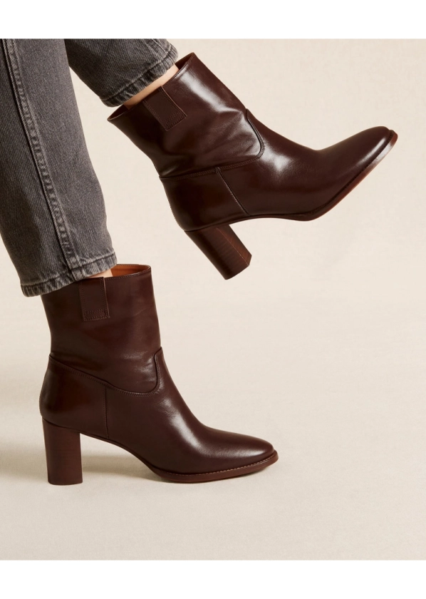 Bottines n°628 Cuir Ebene | Rivecour