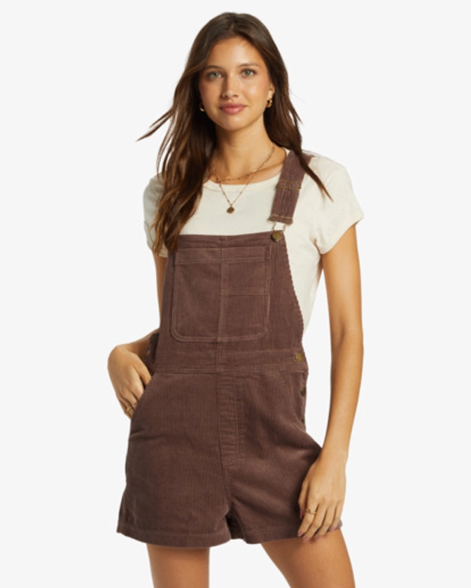 Sand Canyon - Corduroy Denim Shortall for Women | Billabong