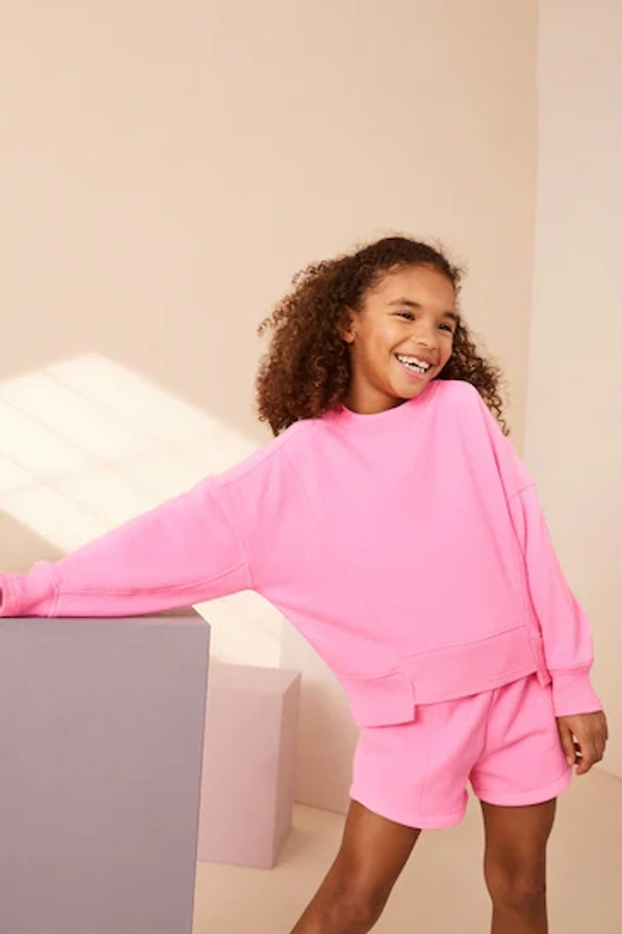 Buy Fluro Pink Crew Sweatshirt Top (3-16yrs) from the Next UK online shop