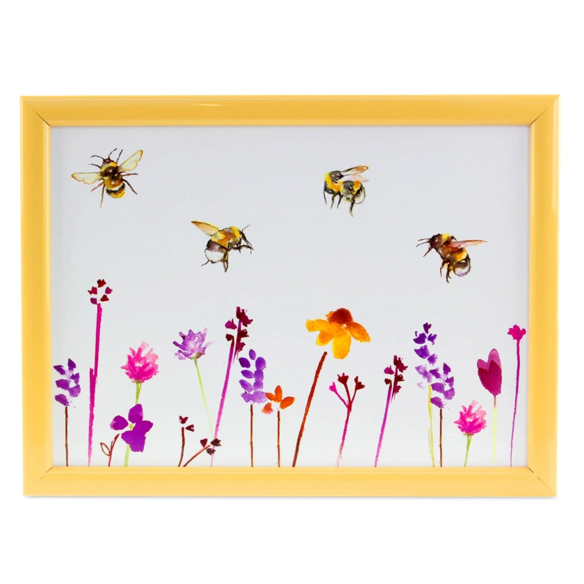 Bees & Flowers Cushioned Lap Tray