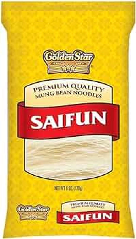 Golden Star Saifun Mung Noodles, 6oz Bag (8 Pack)