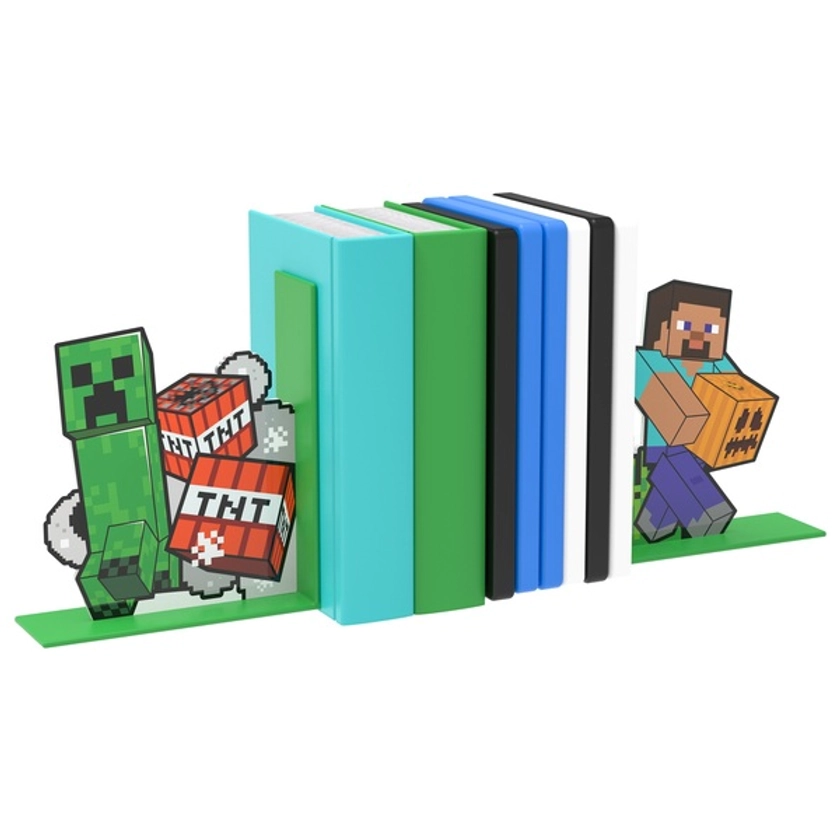 Minecraft Bookends | Smyths Toys UK