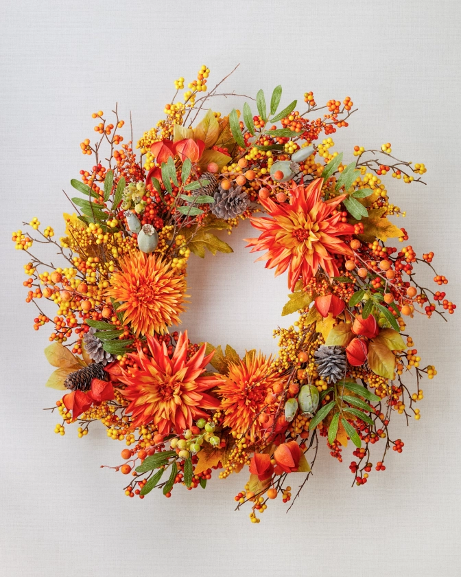 Fall Berries & Blossoms Arrangement | Balsam Hill