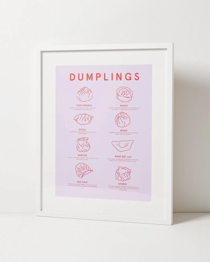 Dumplings Framed Wall Art | Oliver Bonas