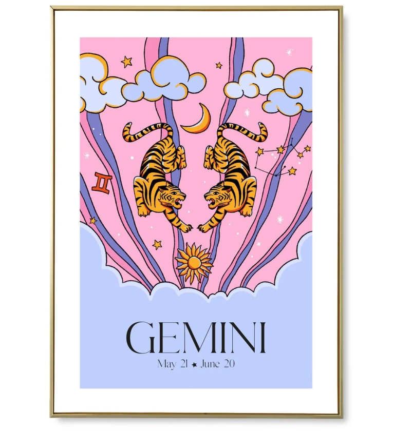 Affiche astro Gemini