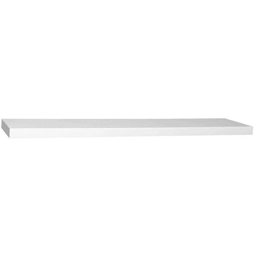 Home Decorators Collection 36 in. W x 8 in. D White Solid Decorative Wall Shelf HDCSL36W - The Home Depot