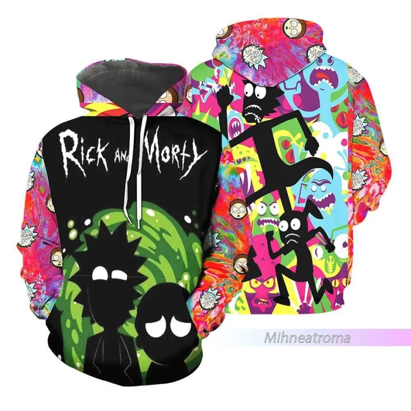 Rick And Rickandmorty Hoodie, Funny Movie Hoodie, Halloween Gift sold by Tinted Pris | SKU 3853103 | Printerval UK