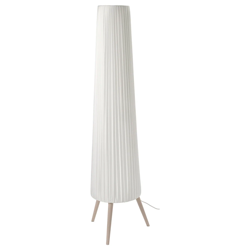 ÖKENSAND lampadaire, hêtre/blanc - IKEA
