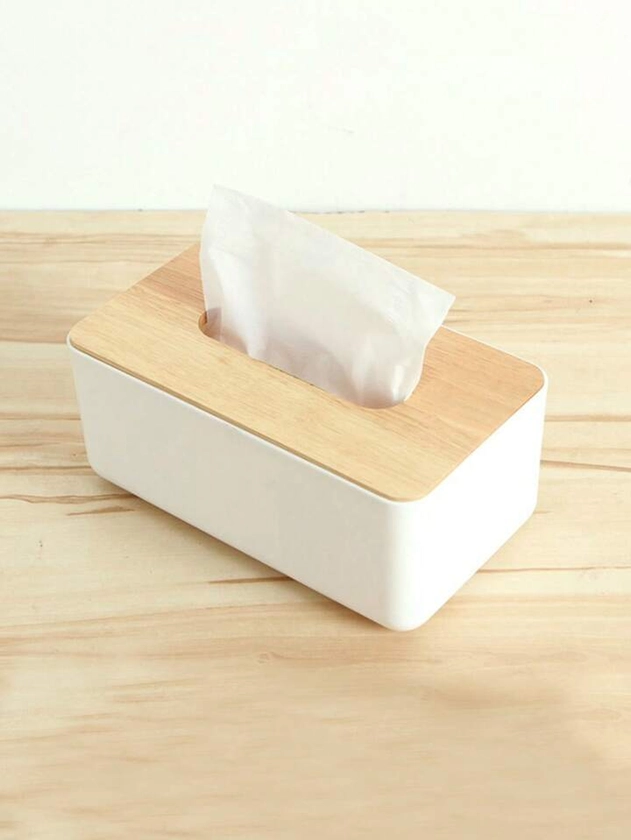 1pc Multi-function Tissue Storage Box, Modern Plastic Tissue Box Cover Holder For Home | SHEIN UK