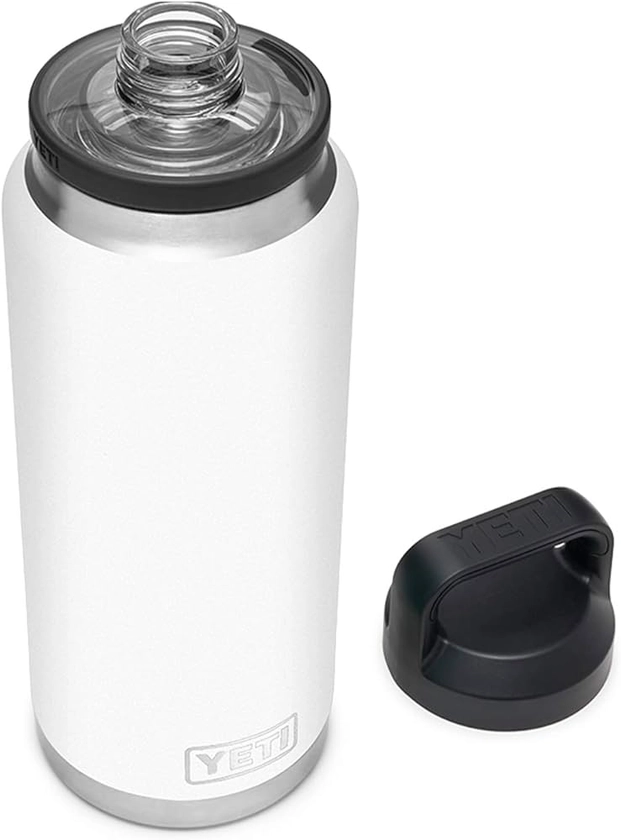 Amazon.com : YETI Rambler 36 oz Bottle, Vacuum Insulated, Stainless Steel with Chug Cap, White : Sports & Outdoors