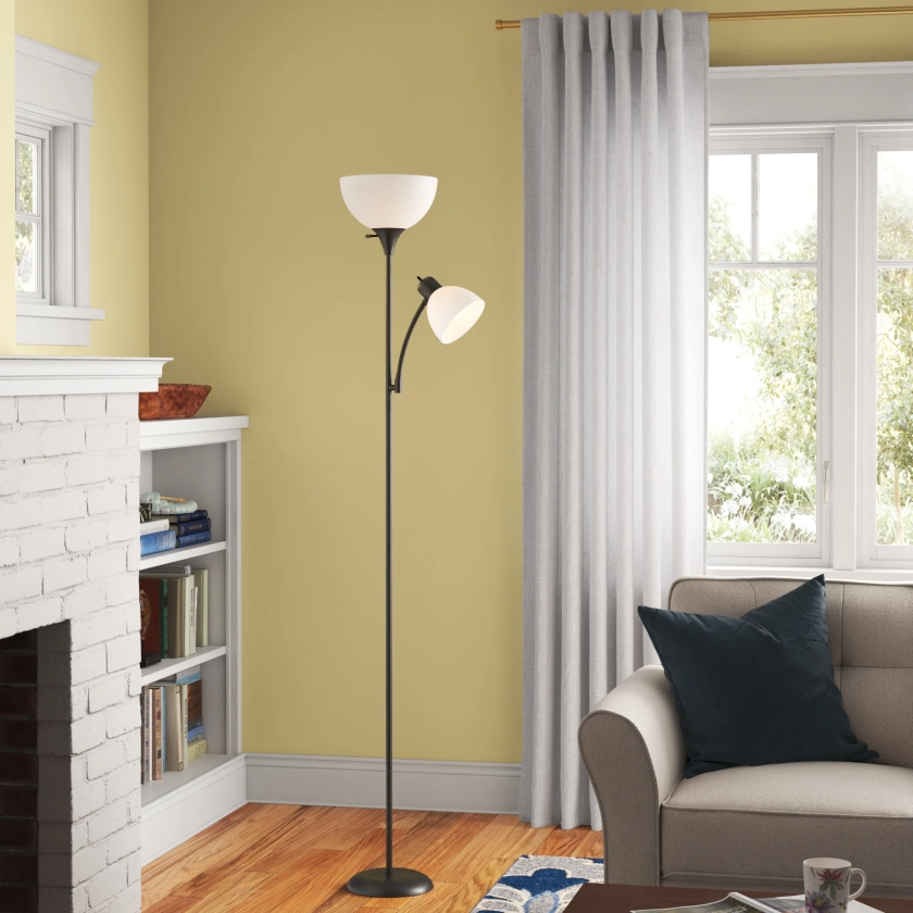 Winston Porter Carleshia 72" Torchiere Floor Lamp & Reviews | Wayfair