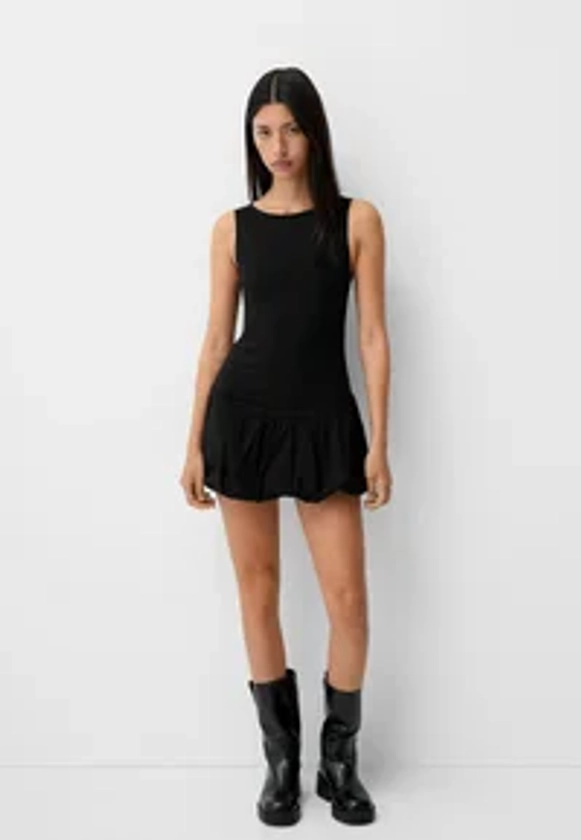 BALLOON - Day dress - black denim