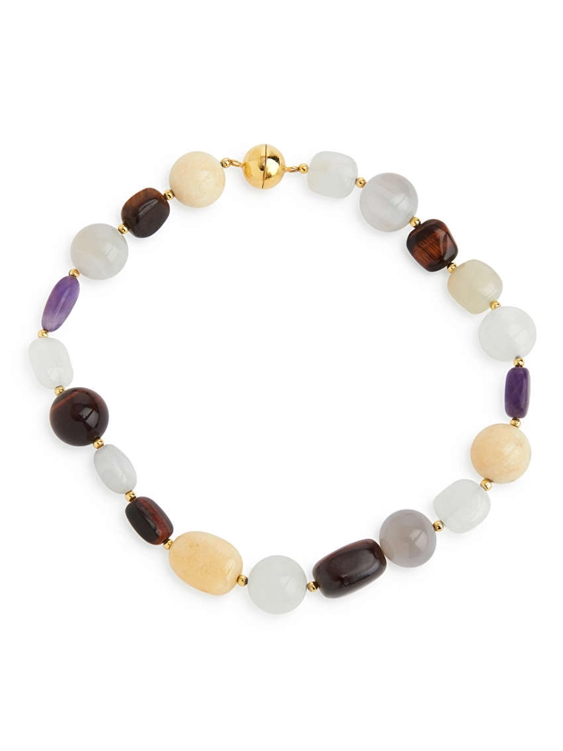 Collier de pierres multicolores - Multi-couleurs/Or - Jewellery - ARKET FR