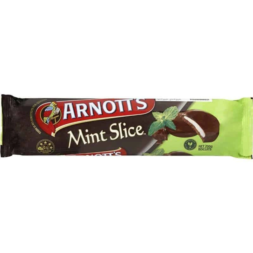 Buy Arnotts Mint Slice Online | Worldwide Delivery | Australian Food Shop