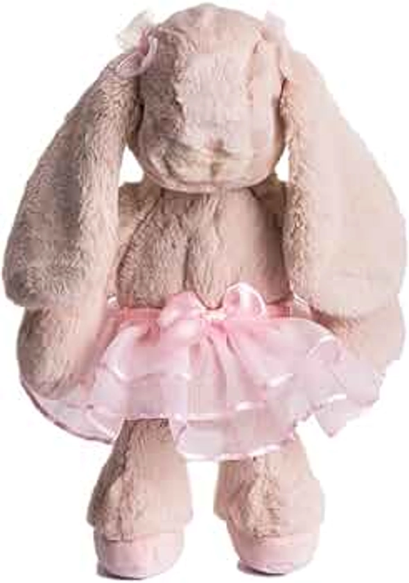 DILLY DUDU Ballerina/Ballet Bunny Plush Toy Stuffed Animal Rabbit Doll 10-inch(Pink)