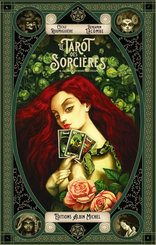 Amazon.fr - Tarot des sorcières et autres femmes puissantes: Coffret livre + cartes - Roumiguière, Cécile, Lacombe, Benjamin - Livres