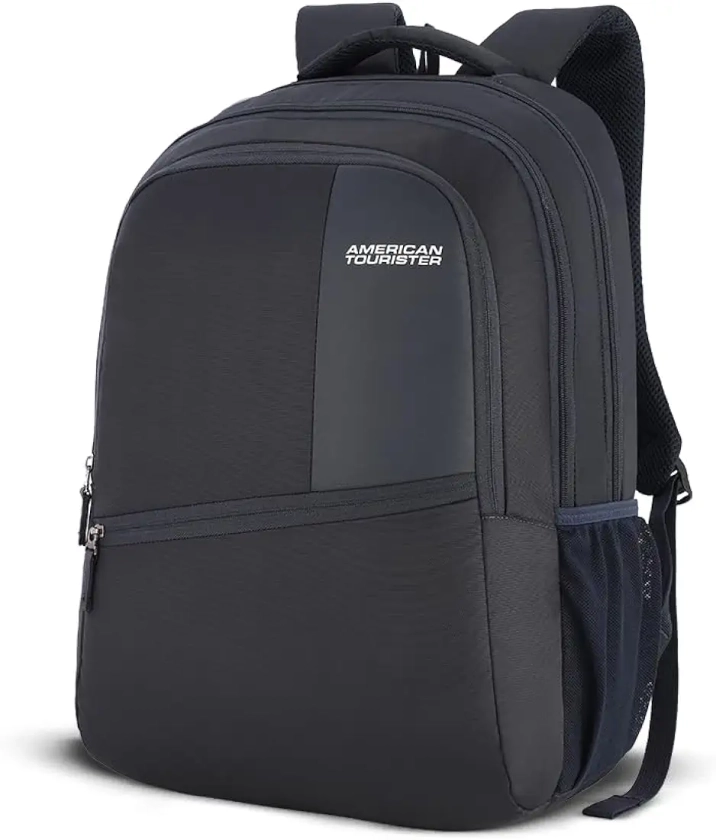 Buy American Tourister Valex 28 Ltrs Large Laptop Backpack with Bottle Pocket and Front Organizer- Blue at Amazon.in