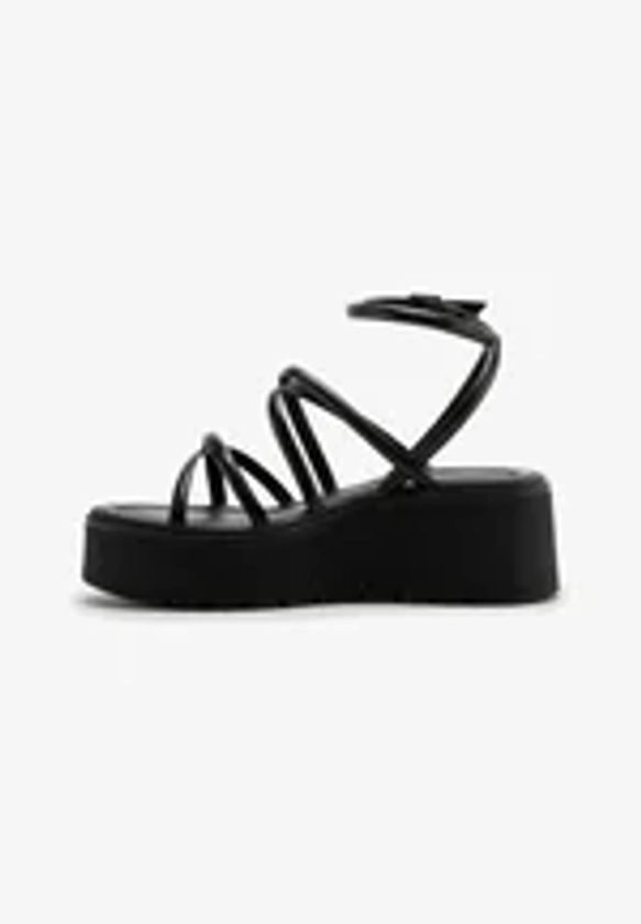 CHARLES FOOTWEAR KEYLA - Sandales compensées - black/noir - ZALANDO.FR