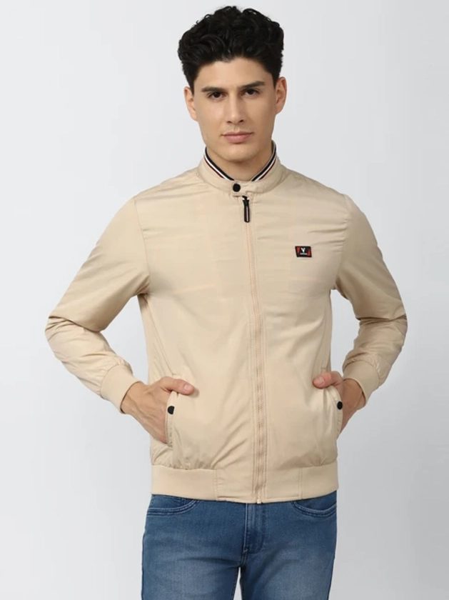 Buy Van Heusen Beige Regular Fit Jackets for Mens Online @ Tata CLiQ