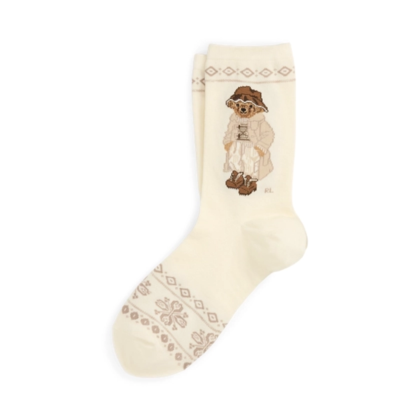 Chaussettes Polo Bear en coton mélangé pour femme | Ralph Lauren® FR