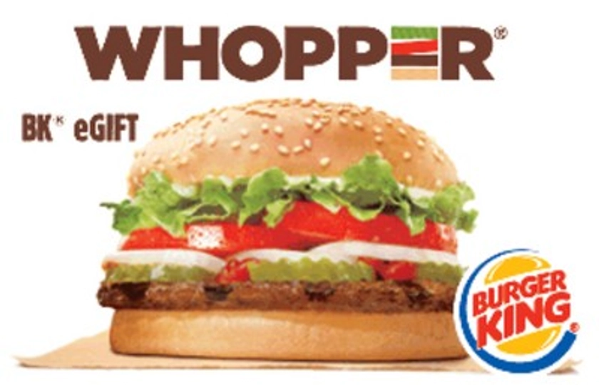 Burger King $20 (Email Delivery)