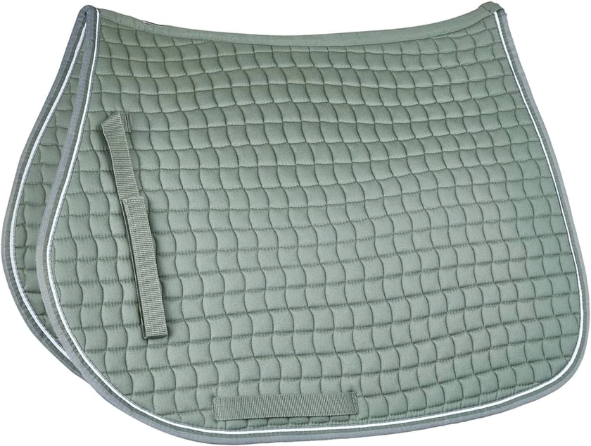 Amazon.com : HORZE Adepto Padded All Purpose Quilted Equestrian Saddle Pad for Horses with Two-Tone Trim - Languid Lavender Purple - Horse : Sports & Outdoors