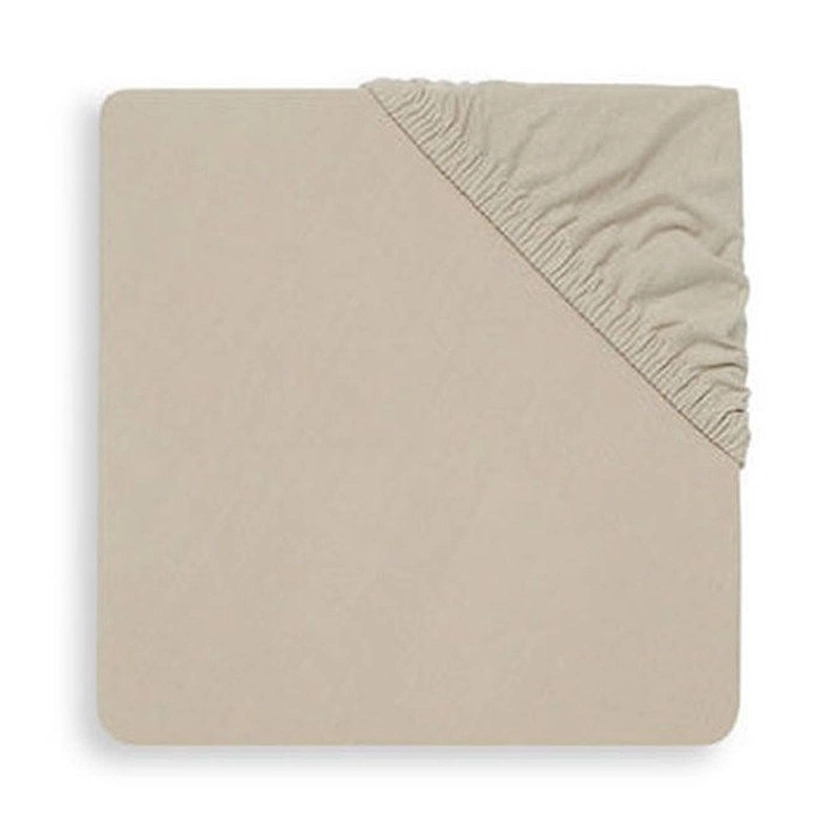 Drap-housse en jersey pour lit de bébé - JOLLEIN - Nougat - 100% coton - 60x120 cm - Lit bébé beige - Jollein