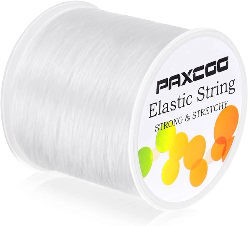 Amazon.com: Paxcoo 1mm Elastic Bracelet String Cord Stretch Bead Cord for Jewelry Making and Bracelet Making White