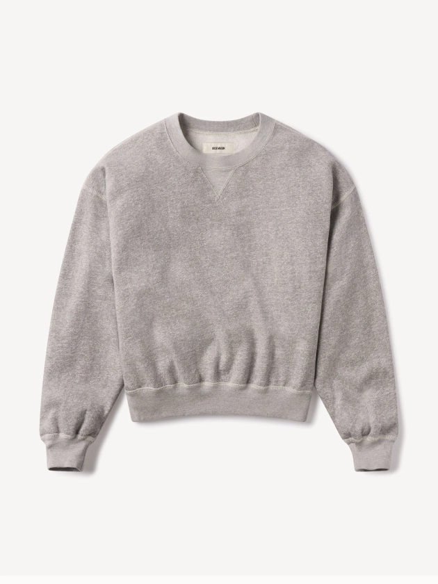 Heather Grey Vintage Interloop Oversized Crew