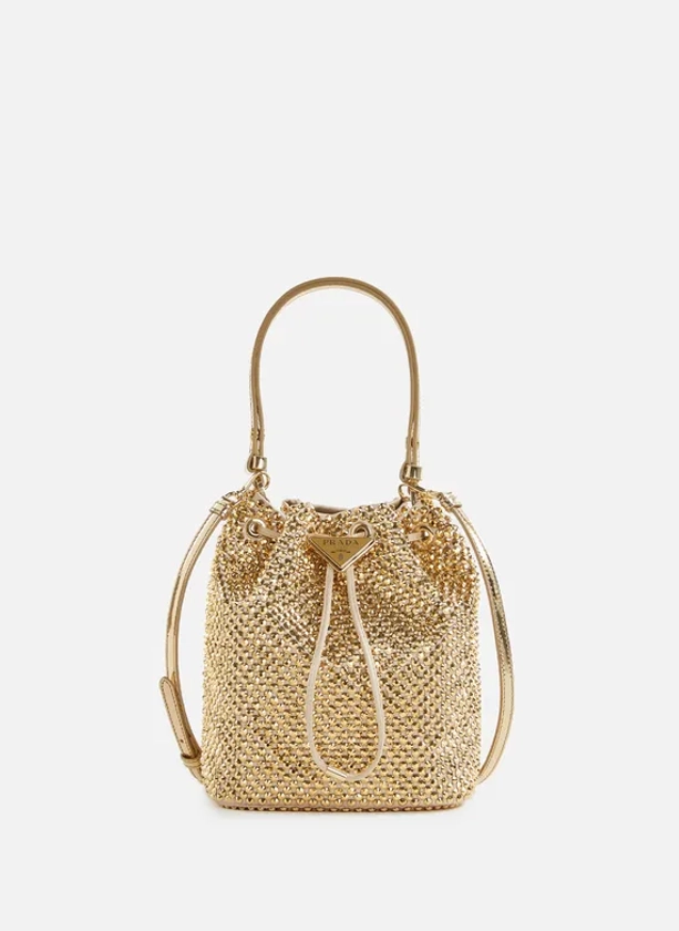 SAC SEAU EN SATIN à STRASS - PRADA pour FEMME | Printemps.com