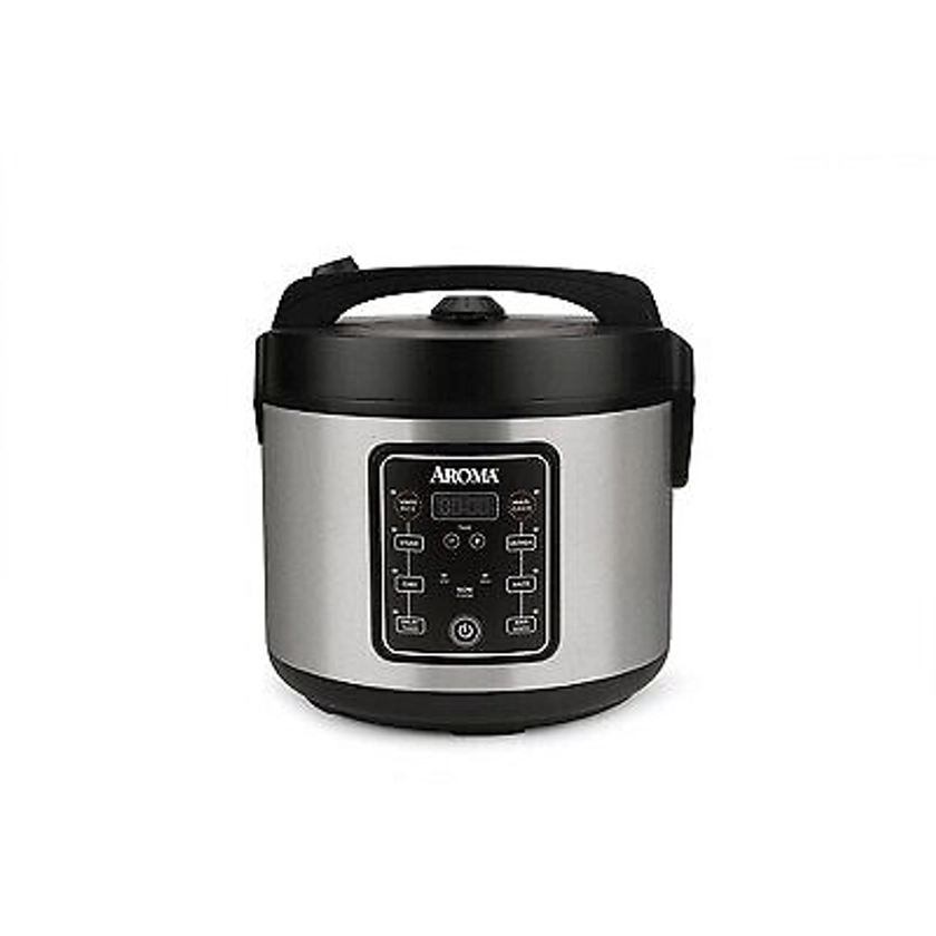 Aroma 20 Cup Digital Multicooker &amp; Rice Cooker - Stainless Steel