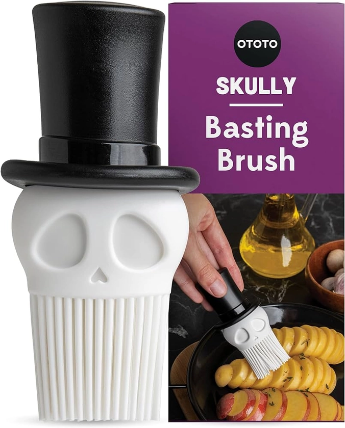 OTOTO Skully Basting Brush by - Silicone Pastry Brush, Kitchen Brush, Spooky Gifts, Skull Kitchen Accessories, Food Basting Brush for Cooking - Kitchen Gift, Kitchen Gadgets, Funny Gifts, Unique Gifts : Amazon.com.au: Everything Else