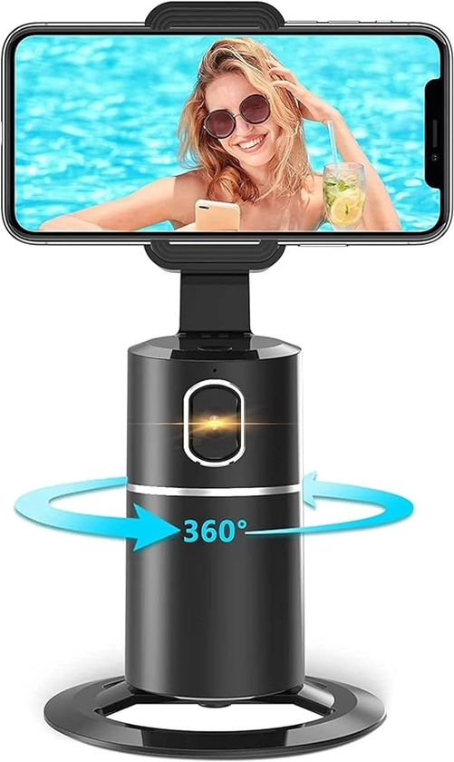 Support de téléphone Intelligent Selfie Stick,Camera Suivi AI Automatique Photos et vidéos 360° - Stream Live - Appels vidéo - Caméraman - Vlog Chat en Direct pour iPhone ou Android