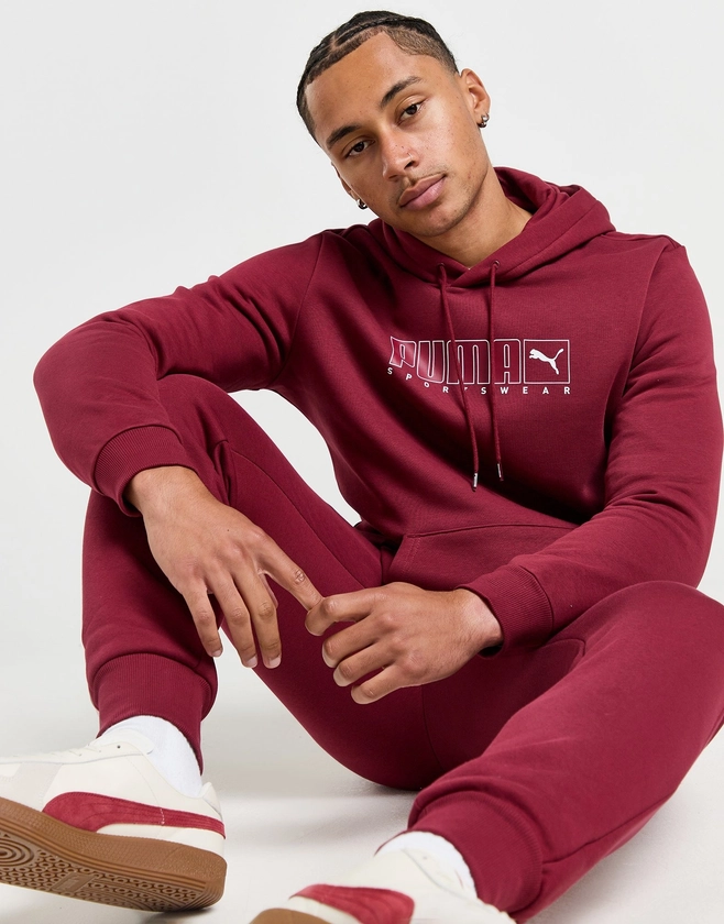 PUMA Sweat à Capuche Core Sportswear Homme Rouge- JD Sports France 