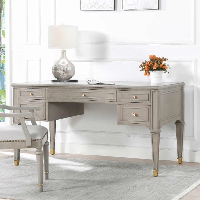 Laurel Foundry Modern Farmhouse® Jarboe 59" Desk & Reviews | Wayfair