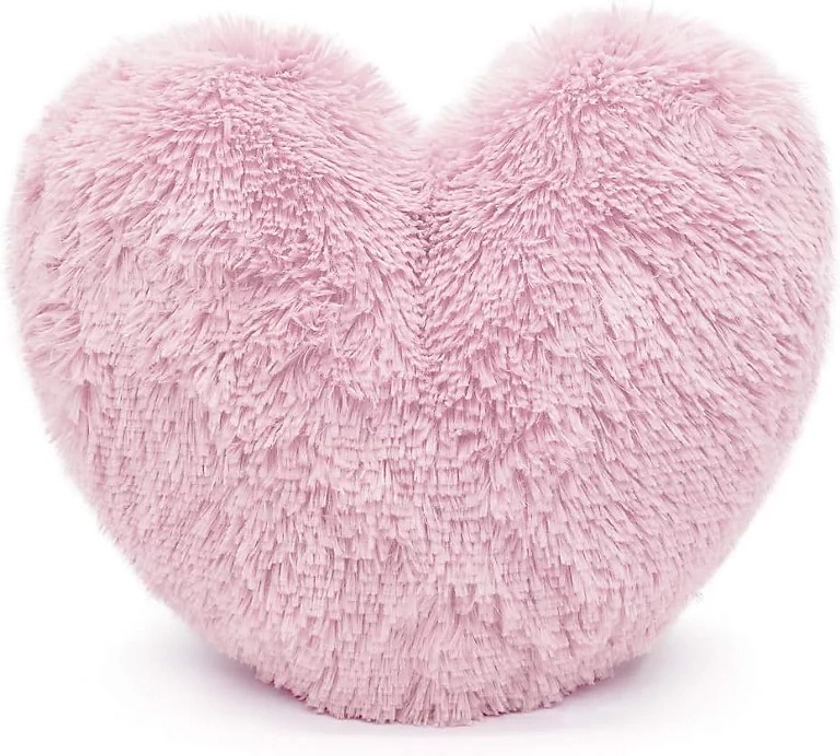 Teddy Cuddles Heart Shape 3D Fleece Filled Cushion Soft Comfortable Warm & Cozy Home Decor Size 38cm 100% Polyester Teddy Heart Cu | DIY at B&Q