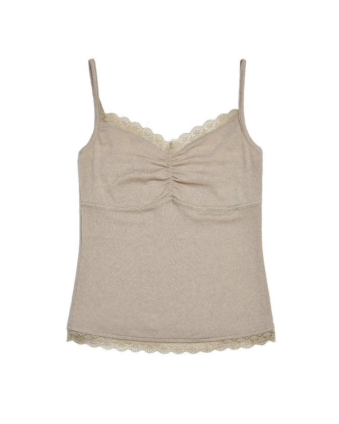 Lace Tank Top (Beige) (*24SS Ver. 원단)